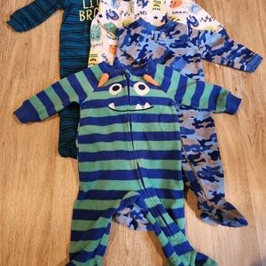 Baby sleepers 3 to 6 months pajamas.          3 to 6 sleepers A